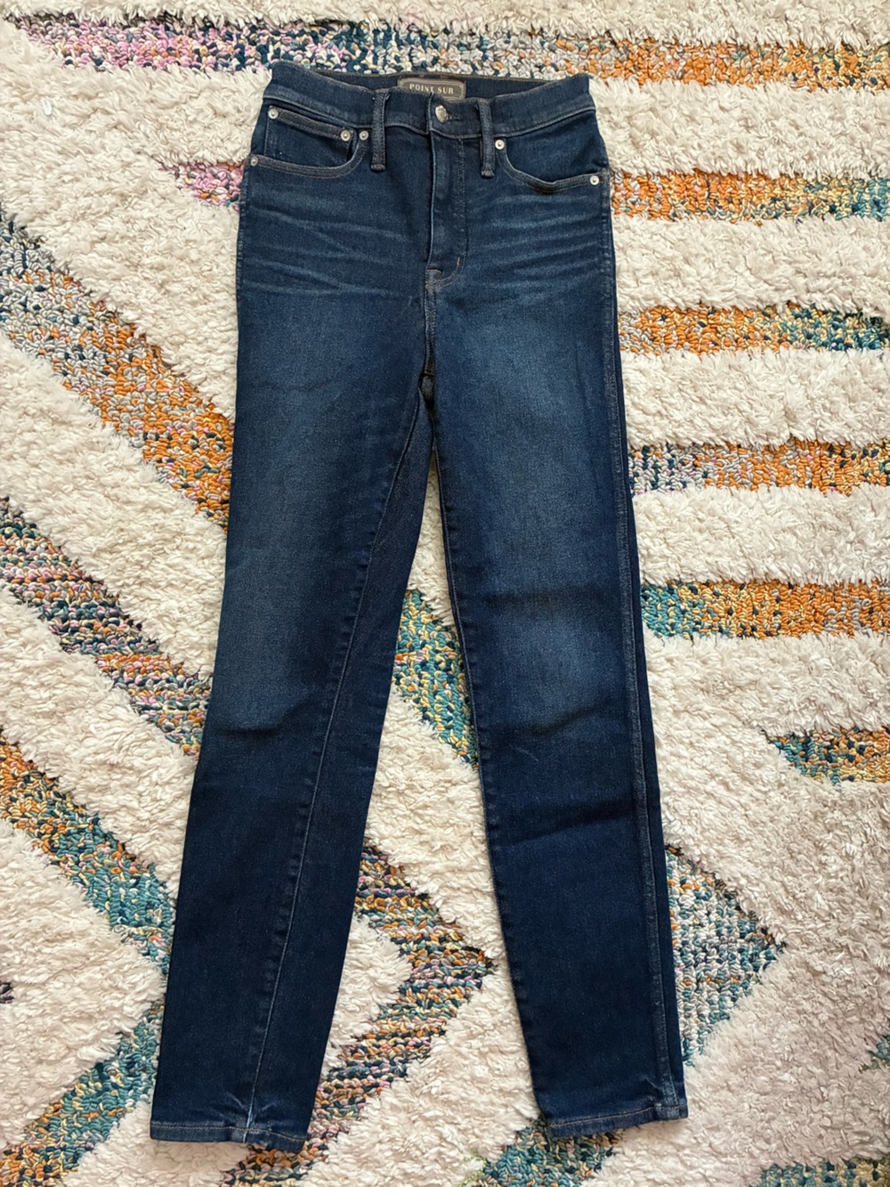 J.Crew Point Sur hightower straight jean in vivid indigo